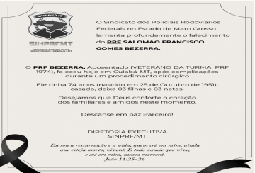 Descanse em Paz, PRF Bezerra!